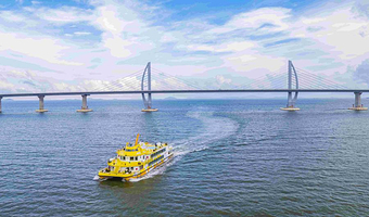 海上看港珠澳大桥/夜游大桥+海上光影剧【甲板观光100分钟-多航班可选】近观港珠澳-九洲客运港登船