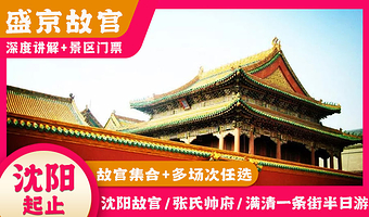 【20人封顶纯玩】沈阳故宫+张学良旧居+赵一荻故居+满清一条街【配备蓝牙耳机+2.5小时深度讲解|多场次可选】