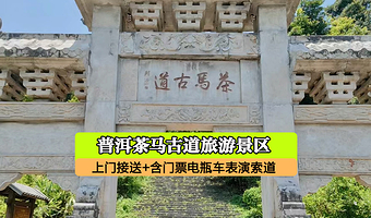 普洱茶马古道旅游景区一日游【3KM雨林徒步溯溪探险+石头彩绘+抓螃蟹+秋千竹筏+快艇接驳】