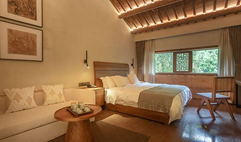 【酒店套餐 官方民宿】望仙谷景区内唯①仙宿+2人门票+2人自助早或100元早茶券+篝火晚会+景区内免费接+停车