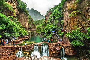 焦作云台山+红石峡+子房湖+小寨沟+泉瀑峡一日游【春游赏花◆文旅专线◆含60元景交◆上门接◆纯玩不进店】