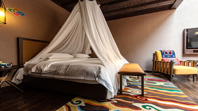 【酒景套餐】古北水镇火塘酒店1晚 2-4张水镇门票 2-4张温泉票 2-4份