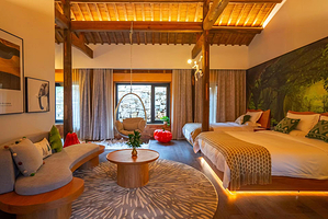 【酒店套餐】上饶望仙谷仙宿 亲子房+3张门票+3人早餐+住景区内官方民宿+篝火晚会+适合朋友/家人/同事/闺蜜