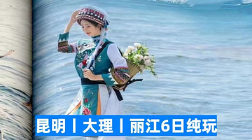 石林风景区+理想邦+喜洲+洱海+玉龙雪山+蓝月谷六日游【纯玩0购|住3钻+5钻|旅拍+航拍】