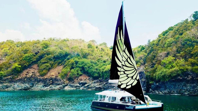 接送/中文导游)豪华双体帆船出海 网红沙滩 海景午餐 浮潜/深潜等】