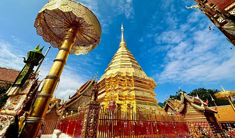 清迈素贴山+双龙寺+清迈大学半日游【9-12人精品小拼团|中文导游】