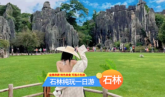 昆明石林风景区一日游【学生退40 含门票赠午餐 纯玩不进店】