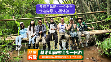 基诺山雨林徒步一日游【基诺山雨林徒步私家独立团|优选向导|可选寨子|项目全含|雨林野餐|赠研学证书|亲子必选