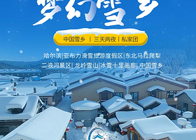哈尔滨+亚布力+雪乡3日游私家团【纯玩无购物丨一价全含丨赠送花棉袄拍照】