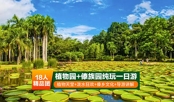 中国科学院西双版纳热带植物园+西双版纳傣族园一日游【18人精品体验团+口碑导游服务和讲解+0购物品质体验】