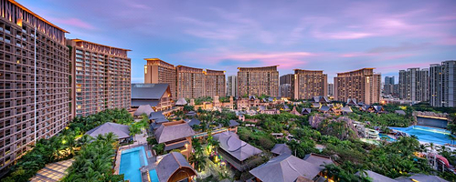 【酒店套餐】三亚湾红树林酒店（木棉/椰林/菩提-随机安排)）+双早丨可加水乐园丨蜈支洲票丨分界洲丨森林丨南山票