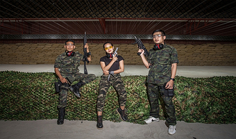 【当日可定】芭提雅射击芭堤雅黑水王射击俱乐部 多套餐可选|真枪实打|实弹射击体验