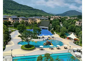 【晚餐套票】广州云岭湖酒店住1晚+2人无限次汤泉+自助早餐+晚餐