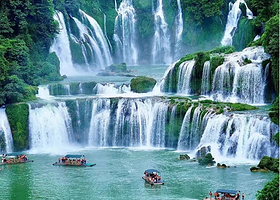 南宁德天跨国瀑布景区+明仕田园一日游【南宁接送私家团+中越边关风情+全程0购物+成人赠景区接驳车】