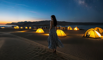 银川紫霞寻梦·古堡探秘·驼铃沙海·腾格里沙漠露营二日游【娱乐项目·大漠星空·篝火晚会·紫霞寻梦·古堡探秘】