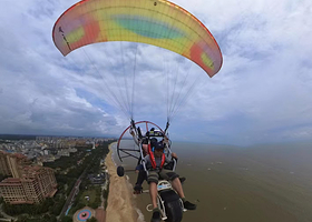 博鳌动力滑翔伞飞行营地一日游【海景滑翔/专业教练/极限运动】