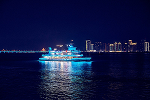 温州瓯江夜游精华航线杨府山1号码头出发【夜泊瓯江.流光诗韵/乘船邂逅温州星河夜景】