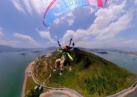 汕尾日月湖滑翔基地一日游【滑翔伞体验/专业教练/极限运动】