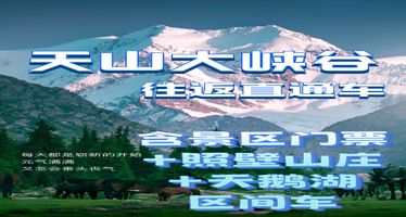 乌鲁木齐天山大峡谷+照壁山一日游【可选2-6人小车团或大巴车团】
