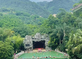 【泡私家大泡池+住豪华房】重庆天赐华汤森林温泉度假酒店（璧山店）1晚+2人早餐+2人温泉门票+享私家大泡池