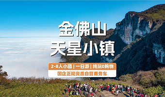 【拼小团】重庆金佛山+重庆天星小镇一日游【商圈免费接  2-8人小团】