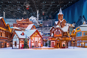 【官方推荐】上海冰雪世界皇冠假日酒店/洲至奢选上海冰雪世界酒店2天1晚+交通银行耀雪冰雪世界2日娱雪/单日滑雪