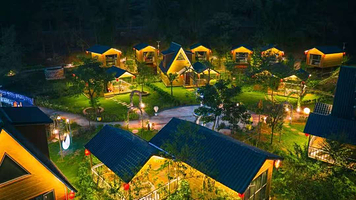 【步行可达景点】清远小华山花间闲度汤泉民宿住1晚+2人早餐+小华山森林登山栈道门票+2人公共汤泉