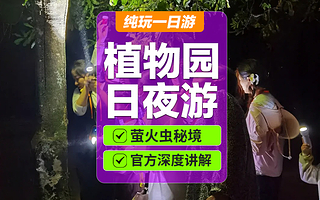中国科学院西双版纳热带植物园一日游【萤火虫夜游+人工讲解+纯玩团（13:30出发）】