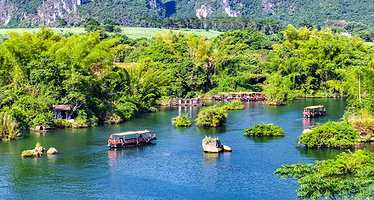 【私家团~崇左起止】广西崇左靖西4日游崇左~德天跨国瀑布+峒那屿湾+友谊关+花山岩画+通灵大峡谷+鹅泉+渠洋湖