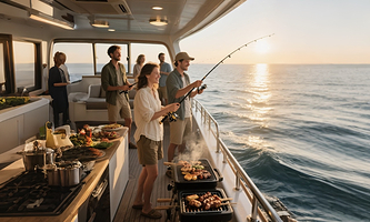 青岛青岛港一日游【出海垂钓 海上BBQ 专业海钓 海鲜畅享 不一样的玩法】