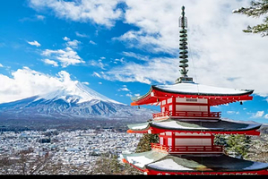 一日游【富士山网红景点打卡一日游 天梯小镇 忍野八海 河口湖 罗森便利店 (东京站或新宿站出发)JY】
