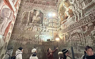 山西大同云冈石窟半日游【选上午场·大咖3小时精讲云冈半日游选下午场2小时精讲含票车费】