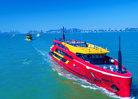 【私家团+上门接送】珠海大剧院+珠海渔女+情侣路+港珠澳大桥豪华海上游轮一日游<东莞出发+珠海1线>