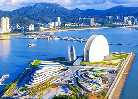 珠海大剧院+情侣路+珠海渔女+圆明新园+港珠澳大桥豪华海上游轮一日游【私家团包车游+惠州出发+珠海3线】