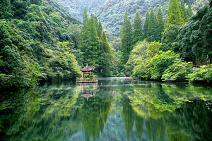 【周末元旦不加价★景区内】3天2晚★宁海天明山森林温泉大酒店+双早+双人宁海森林温泉门票-天明山国家森林公园