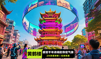 【金秋限定】黄鹤楼半日游【含门票+耳麦+2H深度讲解·举目千年诗落晴川】