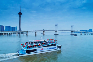 【私家团+中山珠海纯游玩】豪华游轮海上观港珠澳大桥+珠海大剧院+珠海渔女+孙中山故居一天游<中山/佛山接送>