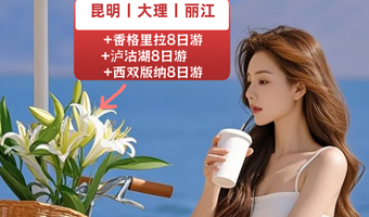 石林风景区+理想邦+洱海+《丽水金沙》演出+泸沽湖八日游【纯玩全含|单人可拼房|香格里拉/版纳|雪山大索】