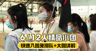 【6/12人小团讲解】兵马俑门票+2小时深度讲解+无线蓝牙降噪耳麦