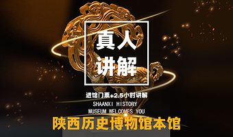 【提前5天可订】陕西历史博物馆门票+基础馆+珍宝馆2.5小时文史讲解+无线耳麦+刷身份证原件入馆 多套餐可选