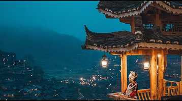 【俯瞰苗寨全景】云亭轻奢全景美宿住1晚+2人西江千户苗寨门票（含观光车）+2人早餐