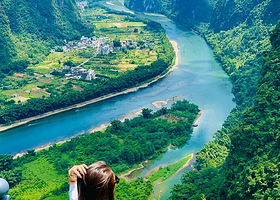 桂林+遇龙河竹筏+银子岩+相公山+阳朔十里画廊一日游