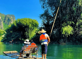 阳朔+遇龙河竹筏+银子岩+相公山+演出+如意峰+世外桃源一日游【多套餐玩法可选丨包车出游】