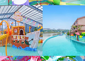 【主题别墅房】台山悦康桥度假酒店住1晚+无限次温泉+四季水上乐园+自助早餐+温泉嬉水道