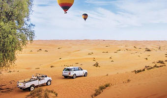 迪拜热气球体验一日游【迪拜热气球飞行体验门票，多套餐可选，乘坐热气球飞越沙漠，以前所未有的方式体验迪拜】