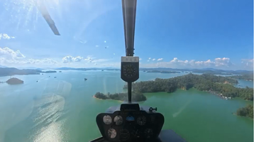 河源万绿湖直升机飞行体验