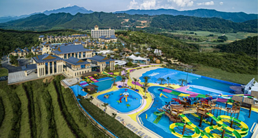 韶关龙泰翁山源温泉城·海战主题温泉旅游度假区·自助早餐+温泉嬉水世界门票+战船主题温泉、亲水泳道