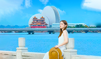 珠海大剧院+圆明新园+海上看港珠澳大桥一日游【珠海市区上门接送--午餐可选自助--白天游船线路】