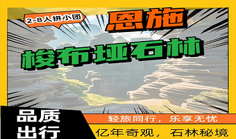 恩施梭布垭石林景区一日游【拼2-8人小团+酒店接送】