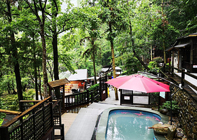 【周末元旦不加价】宁海天明山森林温泉大酒店1晚+早餐+双人温泉+宁海菜套餐（可选）+柿柿如意礼